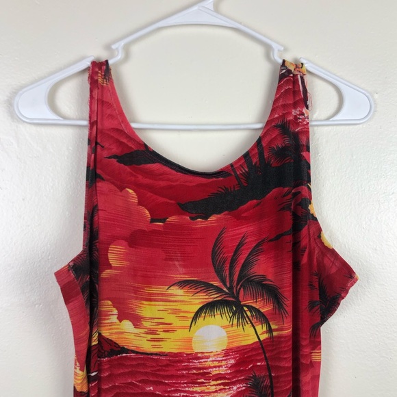 Vintage Sononos Hawaiian Print Dres - Picture 2 of 6